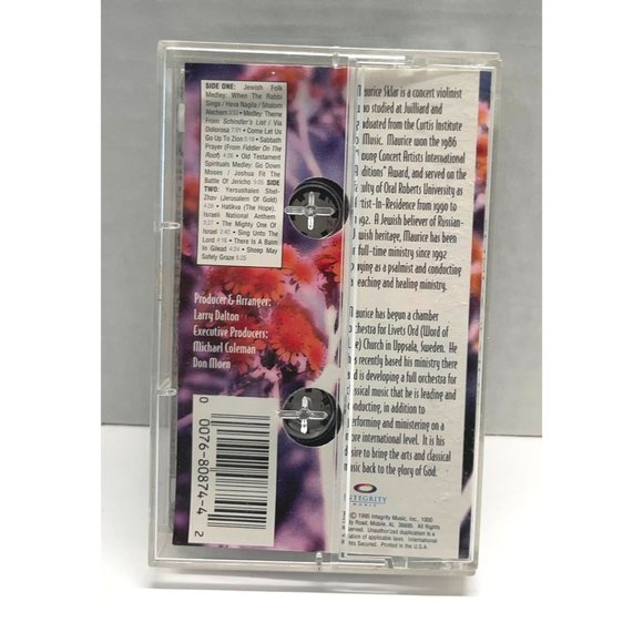 Maurice Sklar Songs of Zion Audio Cassette Tape 1995 Violinist Christian - Picture 2 of 6